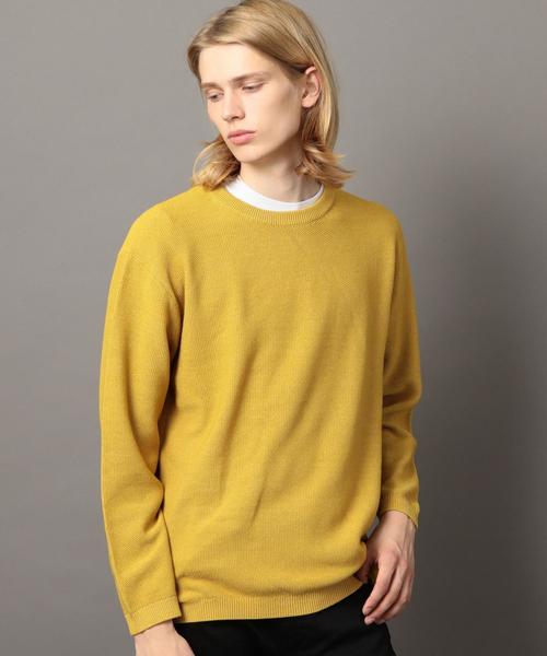 BEAUTY&YOUTH UNITED ARROWS（ビューティーアンドユースユナイテッドアローズ）の「BY アイスウォッシュ ワイドフォルム ニット ◆（ニット/セーター・メンズ・ライトブルー/マスタード/ネイビー・X-LARGE/LARGE/SMALL/MEDIUM）」の5枚目の写真