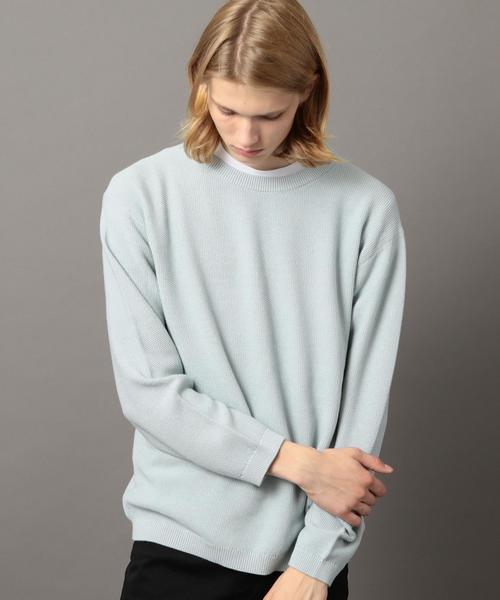 BEAUTY&YOUTH UNITED ARROWS（ビューティーアンドユースユナイテッドアローズ）の「BY アイスウォッシュ ワイドフォルム ニット ◆（ニット/セーター・メンズ・ライトブルー/マスタード/ネイビー・X-LARGE/LARGE/SMALL/MEDIUM）」の9枚目の写真