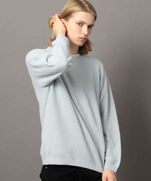 BEAUTY&YOUTH UNITED ARROWS（ビューティーアンドユースユナイテッドアローズ）の「BY アイスウォッシュ ワイドフォルム ニット ◆（ニット/セーター・メンズ・ライトブルー/マスタード/ネイビー・X-LARGE/LARGE/SMALL/MEDIUM）」の10枚目の写真