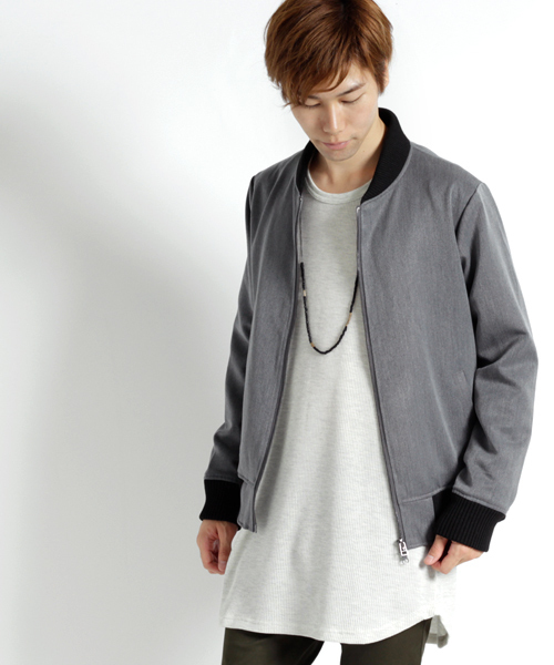 MONO-MART（モノマート）の「ワッフルロング丈 Uネックプルオーバーカットソー/ロングスリーブ（Tシャツ/カットソー・メンズ・カーキ/オートミール/ブラック/グレー/チャコール・L/M）」の11枚目の写真