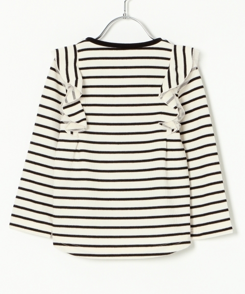 GLOBAL WORK（グローバルワーク）の「【キッズ】ラッフルスリーブＴ長袖/764143（Tシャツ/カットソー・キッズ・ピンク/その他1/ネイビー・LARGE/SMALL/XX-LARGE/X-LARGE/MEDIUM）」の13枚目の写真