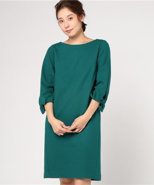Nolley S ノーリーズ の カルゼ袖リボンワンピース ワンピース Wear