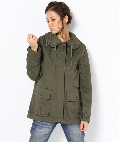 coen（コーエン）の「ミリタリーブルゾン（ミリタリージャケット・レディース・オリーブ/マスタード・MEDIUM/LARGE）」の2枚目の写真