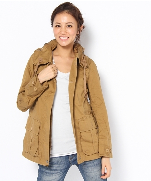 coen（コーエン）の「ミリタリーブルゾン（ミリタリージャケット・レディース・オリーブ/マスタード・MEDIUM/LARGE）」の5枚目の写真