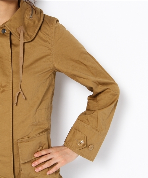 coen（コーエン）の「ミリタリーブルゾン（ミリタリージャケット・レディース・オリーブ/マスタード・MEDIUM/LARGE）」の7枚目の写真