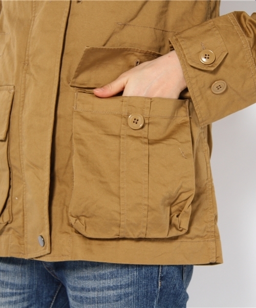 coen（コーエン）の「ミリタリーブルゾン（ミリタリージャケット・レディース・オリーブ/マスタード・MEDIUM/LARGE）」の8枚目の写真