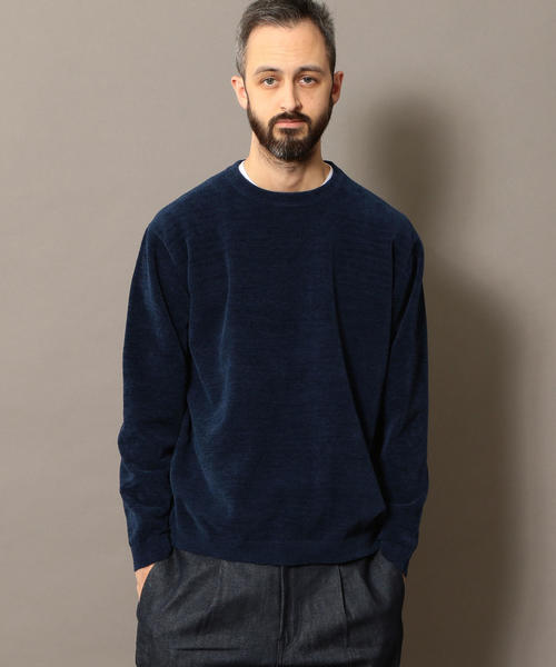 BEAUTY&YOUTH UNITED ARROWS（ビューティーアンドユースユナイテッドアローズ）の「BY フェザーヤーン ウォッシャブル ニット ◆（ニット/セーター・メンズ・ベージュ/ライム/ネイビー・X-LARGE/LARGE/SMALL/MEDIUM）」の3枚目の写真