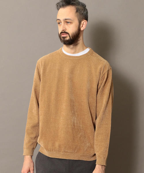 BEAUTY&YOUTH UNITED ARROWS（ビューティーアンドユースユナイテッドアローズ）の「BY フェザーヤーン ウォッシャブル ニット ◆（ニット/セーター・メンズ・ベージュ/ライム/ネイビー・X-LARGE/LARGE/SMALL/MEDIUM）」の5枚目の写真