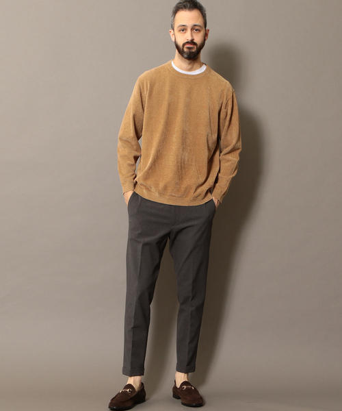 BEAUTY&YOUTH UNITED ARROWS（ビューティーアンドユースユナイテッドアローズ）の「BY フェザーヤーン ウォッシャブル ニット ◆（ニット/セーター・メンズ・ベージュ/ライム/ネイビー・X-LARGE/LARGE/SMALL/MEDIUM）」の6枚目の写真