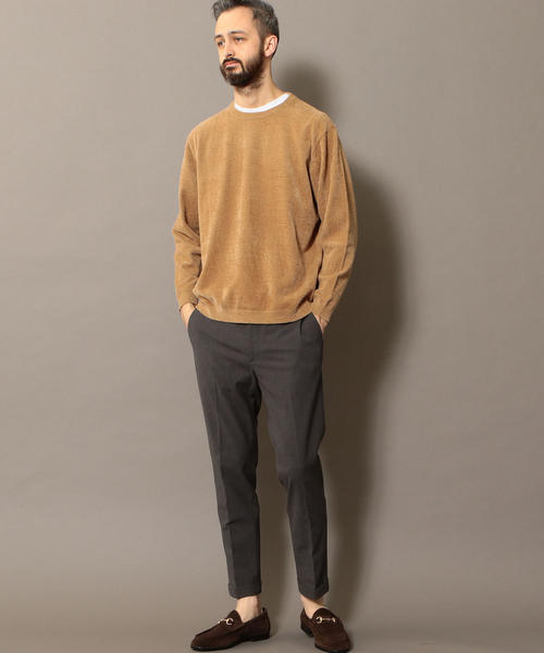 BEAUTY&YOUTH UNITED ARROWS（ビューティーアンドユースユナイテッドアローズ）の「BY フェザーヤーン ウォッシャブル ニット ◆（ニット/セーター・メンズ・ベージュ/ライム/ネイビー・X-LARGE/LARGE/SMALL/MEDIUM）」の7枚目の写真