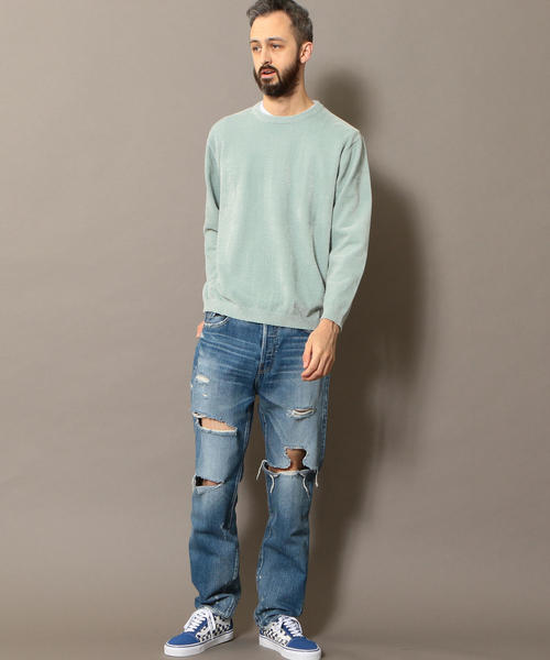 BEAUTY&YOUTH UNITED ARROWS（ビューティーアンドユースユナイテッドアローズ）の「BY フェザーヤーン ウォッシャブル ニット ◆（ニット/セーター・メンズ・ベージュ/ライム/ネイビー・X-LARGE/LARGE/SMALL/MEDIUM）」の18枚目の写真