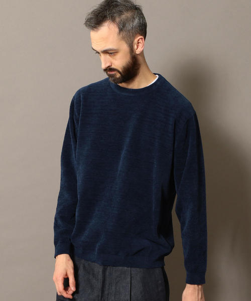 BEAUTY&YOUTH UNITED ARROWS（ビューティーアンドユースユナイテッドアローズ）の「BY フェザーヤーン ウォッシャブル ニット ◆（ニット/セーター・メンズ・ベージュ/ライム/ネイビー・X-LARGE/LARGE/SMALL/MEDIUM）」の10枚目の写真