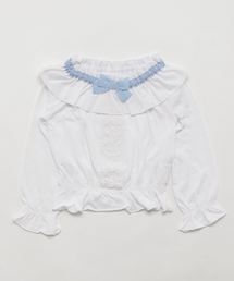 axes femme | フリル襟レース使いプルオーバー(Tシャツ/カットソー)