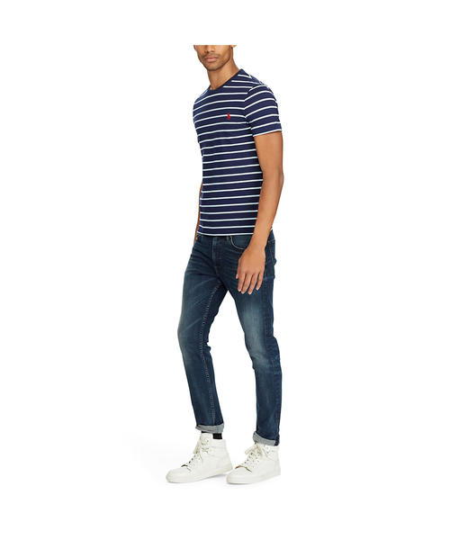 POLO RALPH LAUREN(ポロ ラルフ ローレン)の「カスタム スリム フィット コットン Tシャツ(Tシャツ/カットソー・メンズ・ホワイト系その他/レッド系その他/ネイビー系5/ブルー系その他・LARGE/MEDIUM/X-LARGE/X-SMALL/SMALL)」の11枚目の写真