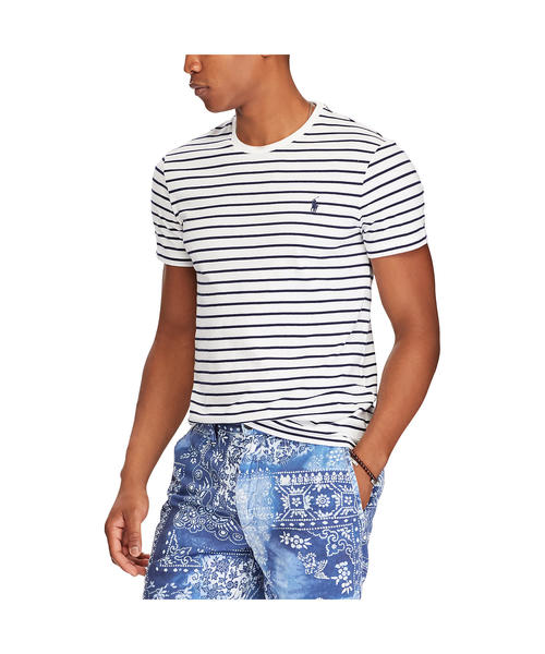 POLO RALPH LAUREN(ポロ ラルフ ローレン)の「カスタム スリム フィット コットン Tシャツ(Tシャツ/カットソー・メンズ・ホワイト系その他/レッド系その他/ネイビー系5/ブルー系その他・LARGE/MEDIUM/X-LARGE/X-SMALL/SMALL)」の6枚目の写真