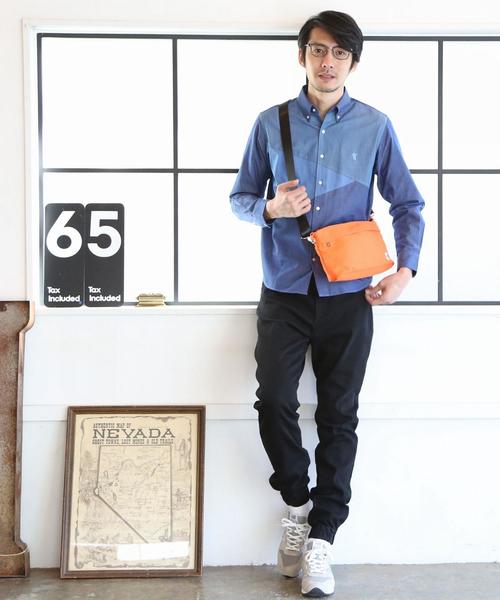 coen（コーエン）の「ブロック切り替えボタンダウンシャツ（シャツ/ブラウス・メンズ・ネイビー・MEDIUM/LARGE/X-LARGE/SMALL）」の8枚目の写真