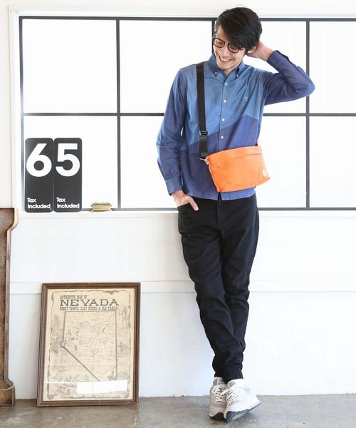 coen（コーエン）の「ブロック切り替えボタンダウンシャツ（シャツ/ブラウス・メンズ・ネイビー・MEDIUM/LARGE/X-LARGE/SMALL）」の9枚目の写真