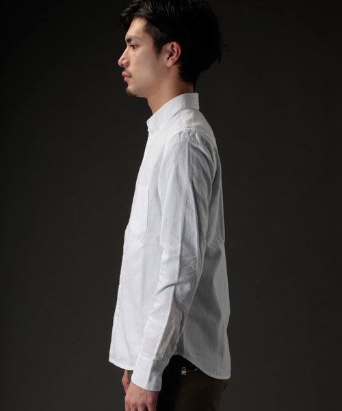 NANO universe（ナノユニバース）の「nano・universe/ Oxford shirts（シャツ/ブラウス・メンズ・ホワイト・SMALL/MEDIUM/LARGE）」の2枚目の写真