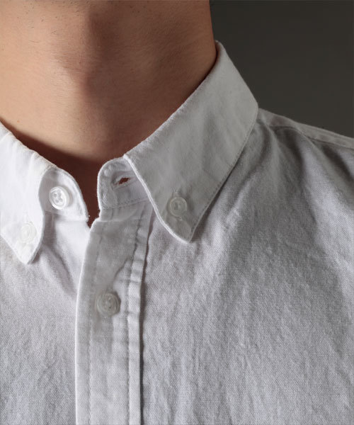 NANO universe（ナノユニバース）の「nano・universe/ Oxford shirts（シャツ/ブラウス・メンズ・ホワイト・SMALL/MEDIUM/LARGE）」の4枚目の写真