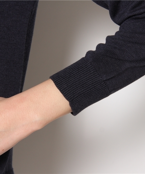 Another Edition（アナザーエディション）の「AE EMBR BEADS CGN（カーディガン/ボレロ・レディース・ネイビー/ホワイト・フリー）」の7枚目の写真