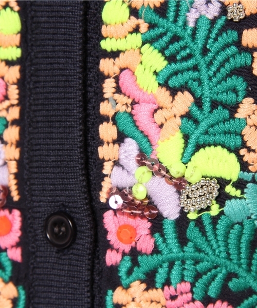 Another Edition（アナザーエディション）の「AE EMBR BEADS CGN（カーディガン/ボレロ・レディース・ネイビー/ホワイト・フリー）」の8枚目の写真