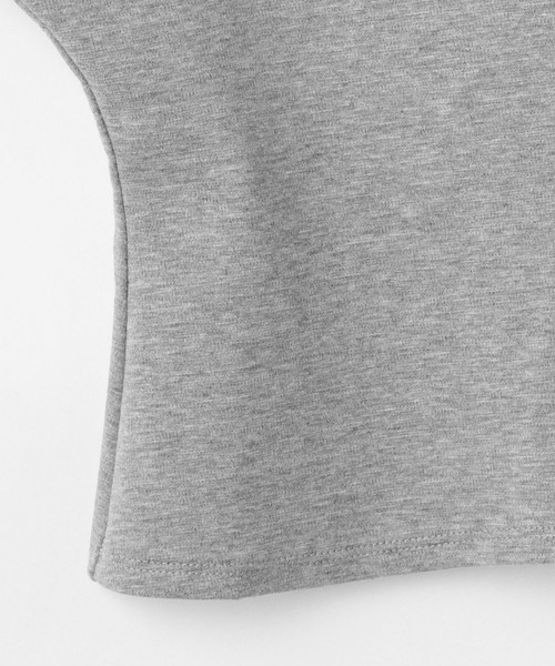 Tiara（ティアラ）の「ポンチ前後2wayウエストタックトップス（Tシャツ/カットソー・レディース・アイボリー/ブラック/ヘザーグレー・FREE）」の19枚目の写真