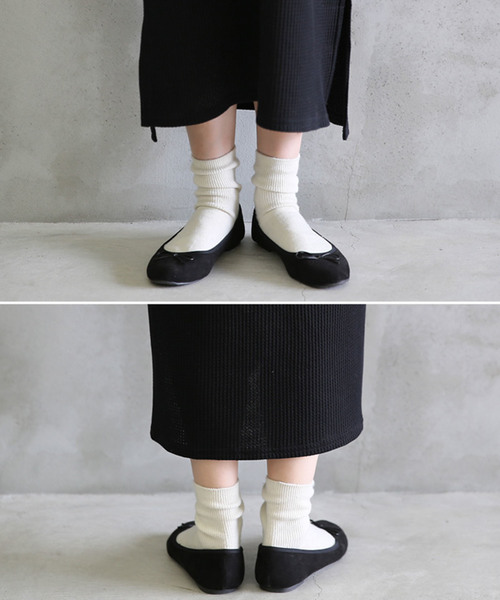 select MOCA（セレクトモカ）の「ワッフルキーネックワンピース/長袖スリットデザインロング丈ワンピース（ワンピース・レディース・ブラック/ブラウン/カーキ/アイボリー・FREE）」の8枚目の写真