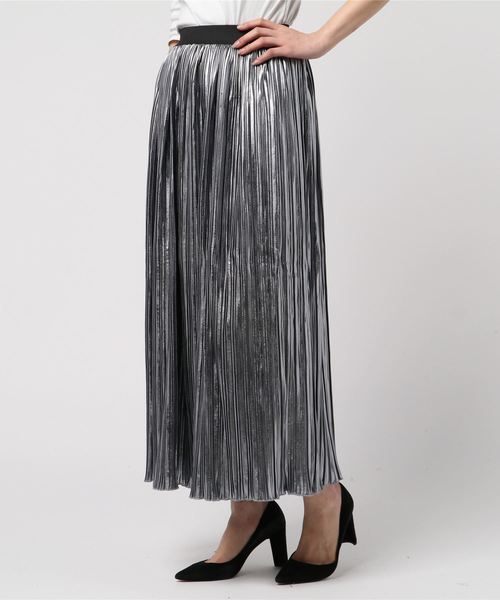 archives（アルシーヴ）の「グリッタープリーツスカート（スカート・レディース・ブラック/グレー/モカ・MEDIUM）」の7枚目の写真