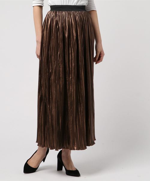 archives（アルシーヴ）の「グリッタープリーツスカート（スカート・レディース・ブラック/グレー/モカ・MEDIUM）」の6枚目の写真