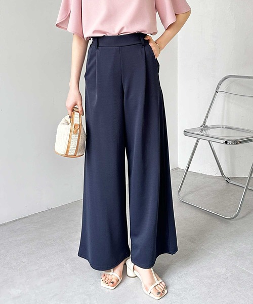 GeeRA(ジーラ)の「【7サイズ展開】上品見え!タックワイドパンツ(スラックス・レディース・ブラック/カーキ/ピンク/キャメル/グレー/ネイビー/ミント/ベージュ/ブルー・SMALL/MEDIUM/LARGE/X-LARGE/XX-LARGE/XXX-LARGE/XXXX-LARGE)」の16枚目の写真