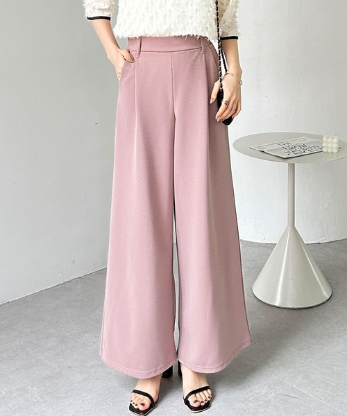 GeeRA(ジーラ)の「【7サイズ展開】上品見え!タックワイドパンツ(スラックス・レディース・ブラック/カーキ/ピンク/キャメル/グレー/ネイビー/ミント/ベージュ/ブルー・SMALL/MEDIUM/LARGE/X-LARGE/XX-LARGE/XXX-LARGE/XXXX-LARGE)」の18枚目の写真