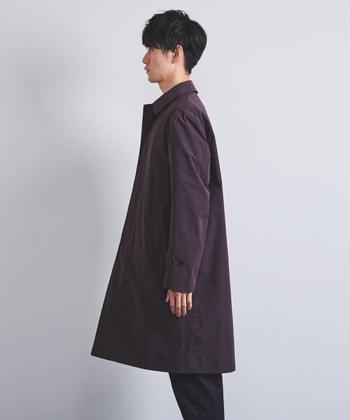 UNITED ARROWS（ユナイテッドアローズ）の「UASB ポリエステル ナイロン バルカラー コート◆（ステンカラーコート・メンズ・ベージュ/ネイビー/ワインレッド・L/XL/S/M）」の6枚目の写真