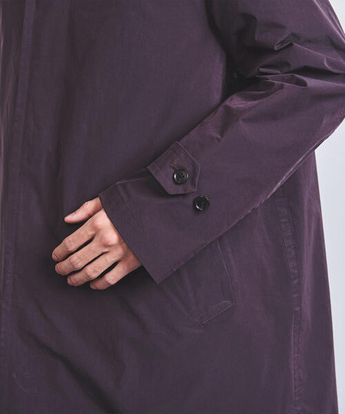 UNITED ARROWS（ユナイテッドアローズ）の「UASB ポリエステル ナイロン バルカラー コート◆（ステンカラーコート・メンズ・ベージュ/ネイビー/ワインレッド・L/XL/S/M）」の12枚目の写真