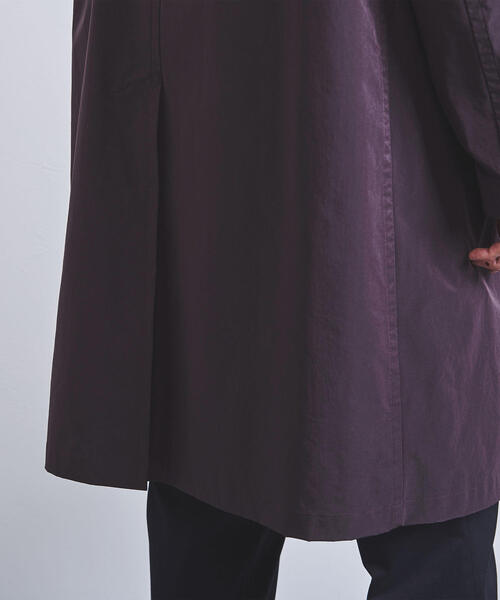 UNITED ARROWS（ユナイテッドアローズ）の「UASB ポリエステル ナイロン バルカラー コート◆（ステンカラーコート・メンズ・ベージュ/ネイビー/ワインレッド・L/XL/S/M）」の14枚目の写真