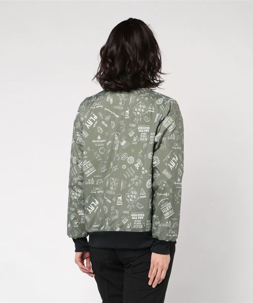 le coq sportif(ルコックスポルティフ)の「「ルコックスポルティフ×マギー」コラボモデル リバーシブルブルゾン QMWNJK02MA(ブルゾン・レディース・ホワイト/グリーン・M/L)」の5枚目の写真