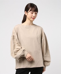 reca | ボートネック ボリュームスウェットカットソー(スウェット)