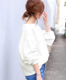 reca | ボートネック ボリュームスウェットカットソー(スウェット)