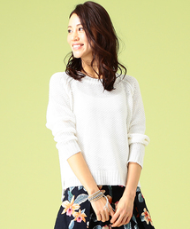 B:MING by BEAMS | ＜InRed 5月号掲載＞＜LEE 5月号掲載＞ビーミング by ビームス / 透かし編みプルオーバー(ニット/セーター)