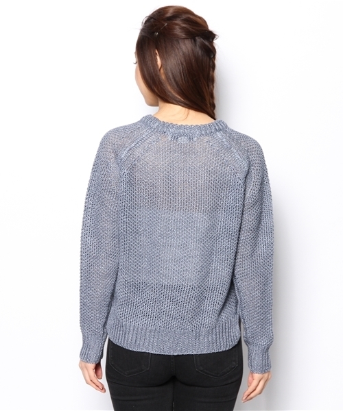 B:MING by BEAMS（ビーミングバイビームス）の「○＜InRed 5月号掲載＞＜LEE 5月号掲載＞ビーミング by ビームス / 透かし編みプルオーバー（ニット/セーター・レディース・ホワイト/イエロー/サックスブルー/ブルー系その他・ONE SIZE）」の6枚目の写真