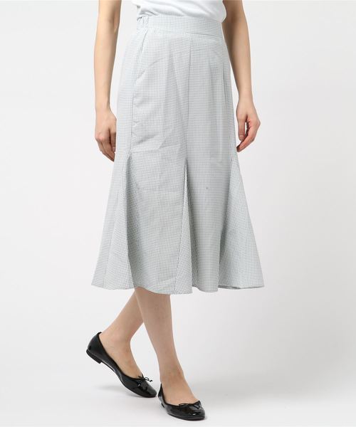 flower（フラワー）の「スイートギンガムスカート（スカート・レディース・ブラック/グリーン/ブルー・FREE）」の3枚目の写真