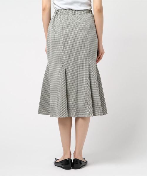 flower（フラワー）の「スイートギンガムスカート（スカート・レディース・ブラック/グリーン/ブルー・FREE）」の5枚目の写真