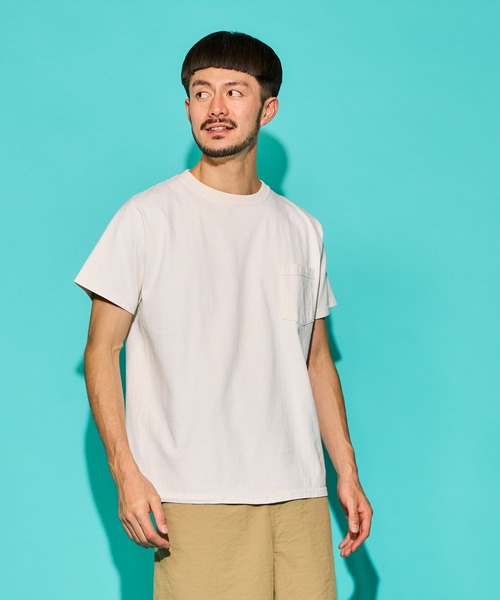 Goodwear(Since1983)（グッドウェア）の「【MADE IN USA】S/S POCKET TEE /ショートスリーブ ポケット ティー（Tシャツ/カットソー・メンズ・ホワイト/チャコールグレー/ブラック/ネイビー/ダークオリーブ/マスタード/ブルーグラス/ブラック系その他/杢グレー/ブラウン系その他/ナチュラル/グリーン系その他/パープル系その他/イエロー系その他/ピンク系その他/レッド/グリーン系その他2/グリーン系その他3/グレー系その他/レモンイエロー/ベージュ系その他/ブルー系その他/ベージュ系その他2/グリーン系その他5/グレー系その他2/レッド系その他/ブラウン/グリーン/ピンク/ブルー/ライトイエロー/カーキ/ライトグレー系/ブルー系その他2/ホワイト系その他3/オレンジ系その他/パープル系その他2/グリーン系その他4/ブラウン系その他2/ブルー系その他7/ブルー系その他3/ピンク系その他2/ライトオレンジ系/グリーン系その他7/ベージュ系その他3/レッド系その他2/オレンジ系その他2/ピンク系その他3/ブラウン系その他3・SMALL/MEDIUM/LARGE/X-LARGE）」の14枚目の写真