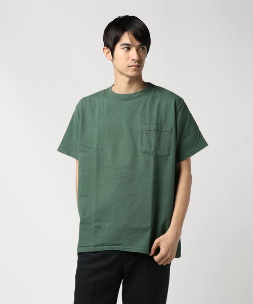 Goodwear(Since1983)（グッドウェア）の「【MADE IN USA】S/S POCKET TEE /ショートスリーブ ポケット ティー（Tシャツ/カットソー・メンズ・ホワイト/チャコールグレー/ブラック/ネイビー/ダークオリーブ/マスタード/ブルーグラス/ブラック系その他/杢グレー/ブラウン系その他/ナチュラル/グリーン系その他/パープル系その他/イエロー系その他/ピンク系その他/レッド/グリーン系その他2/グリーン系その他3/グレー系その他/レモンイエロー/ベージュ系その他/ブルー系その他/ベージュ系その他2/グリーン系その他5/グレー系その他2/レッド系その他/ブラウン/グリーン/ピンク/ブルー/ライトイエロー/カーキ/ライトグレー系/ブルー系その他2/ホワイト系その他3/オレンジ系その他/パープル系その他2/グリーン系その他4/ブラウン系その他2/ブルー系その他7/ブルー系その他3/ピンク系その他2/ライトオレンジ系/グリーン系その他7/ベージュ系その他3/レッド系その他2/オレンジ系その他2/ピンク系その他3/ブラウン系その他3・SMALL/MEDIUM/LARGE/X-LARGE）」の21枚目の写真