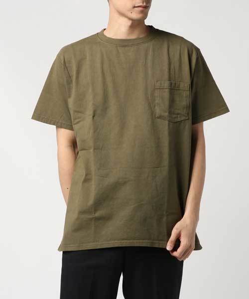 Goodwear(Since1983)（グッドウェア）の「【MADE IN USA】S/S POCKET TEE /ショートスリーブ ポケット ティー（Tシャツ/カットソー・メンズ・ホワイト/チャコールグレー/ブラック/ネイビー/ダークオリーブ/マスタード/ブルーグラス/ブラック系その他/杢グレー/ブラウン系その他/ナチュラル/グリーン系その他/パープル系その他/イエロー系その他/ピンク系その他/レッド/グリーン系その他2/グリーン系その他3/グレー系その他/レモンイエロー/ベージュ系その他/ブルー系その他/ベージュ系その他2/グリーン系その他5/グレー系その他2/レッド系その他/ブラウン/グリーン/ピンク/ブルー/ライトイエロー/カーキ/ライトグレー系/ブルー系その他2/ホワイト系その他3/オレンジ系その他/パープル系その他2/グリーン系その他4/ブラウン系その他2/ブルー系その他7/ブルー系その他3/ピンク系その他2/ライトオレンジ系/グリーン系その他7/ベージュ系その他3/レッド系その他2/オレンジ系その他2/ピンク系その他3/ブラウン系その他3・SMALL/MEDIUM/LARGE/X-LARGE）」の19枚目の写真