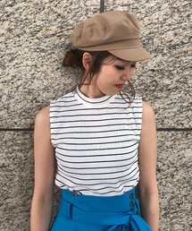 FREE'S MART | ランダムピッチテレコノースリーブハイネックカットソー(Tシャツ/カットソー)