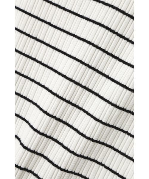 FREE'S MART(フリーズマート)の「ランダムピッチテレコノースリーブハイネックカットソー(Tシャツ/カットソー・レディース・ブラウン/ブラック/ホワイト系その他/ブルー・FREE)」の12枚目の写真