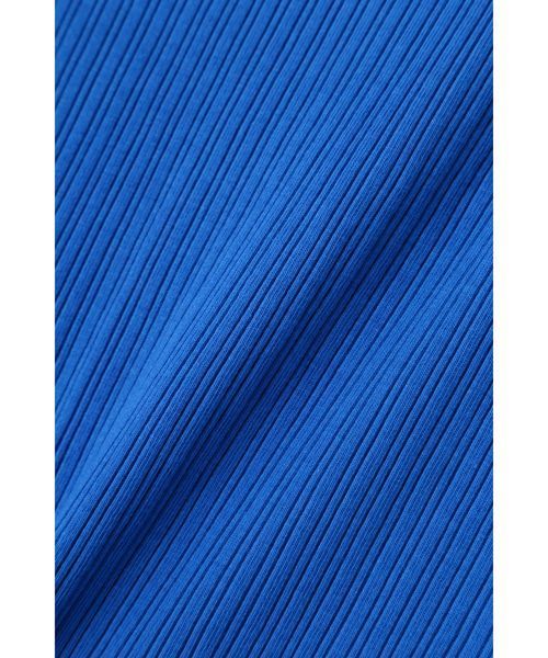 FREE'S MART(フリーズマート)の「ランダムピッチテレコノースリーブハイネックカットソー(Tシャツ/カットソー・レディース・ブラウン/ブラック/ホワイト系その他/ブルー・FREE)」の9枚目の写真