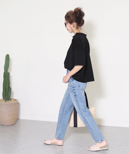 reca(レカ)の「スタンドカラーカットソー(Tシャツ/カットソー・レディース・ブラック/オフホワイト/カーキ・FREE)」の12枚目の写真