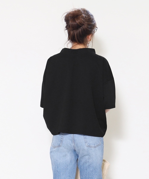 reca(レカ)の「スタンドカラーカットソー(Tシャツ/カットソー・レディース・ブラック/オフホワイト/カーキ・FREE)」の10枚目の写真