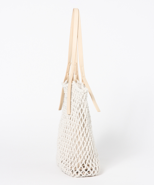 Heather（ヘザー）の「メッシュトート　842981（トートバッグ・レディース・アイボリー/ブラウン・ONE SIZE）」の10枚目の写真